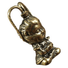 4 Handgefertigter Kupfer Anhänger Wukong Statue