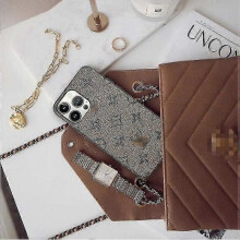 (12Pro) Designer luxury Iphone 15-11 women's phone case, classic style PU leather case, slim slim phone case compatible with Iphone