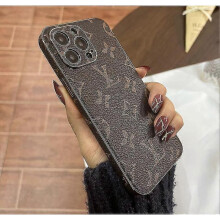(12promax) Designer luxury Iphone 15-11 women's phone case, classic style PU leather case, slim slim phone case compatible with Iphone