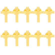10 Stuks Kruis Kraag Pin Broche Voor Vrouwen En