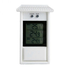 (White) Outdoor Waterproof Max Min Digital Thermometer Garden Greenhouse Fridge Meter-Good
