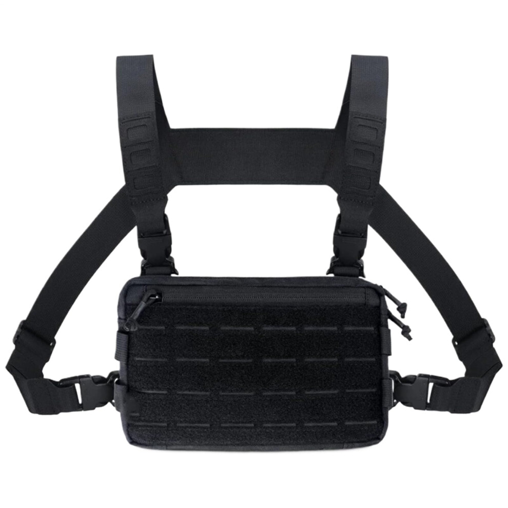 Chest Pack Motorcycle Chest Bag, Camping Backpack Vest, Fanny Pack For Hiking, Black 9016109362063