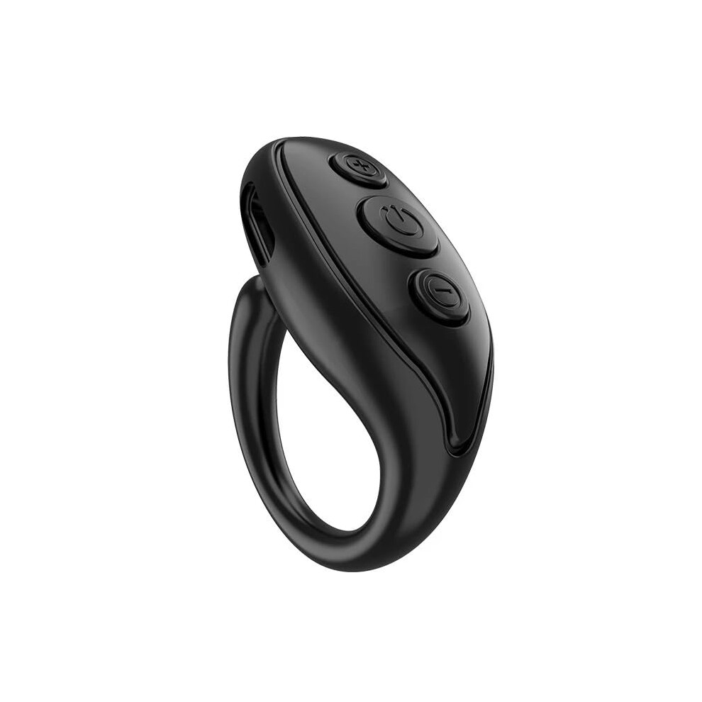Wireless Bluetooth Fingertip Remote Control Selfie Shutter Controller Smartphone Compatible Page Turner Black 9354506233112