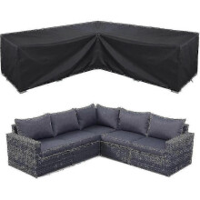 (286*286*82cm, 155*95*68cm) Waterproof Corner Sofa Cover Garden Furniture Set Cover Outdoor Sectional Furniture Cover