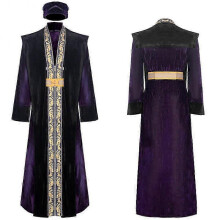 (M, Style A) Dumbledoree Cosplay Costume Robe Adult Coat Belt Hat Magic Men Wand Outfits Halloween Carnival Party Disguise Roleplay Suit