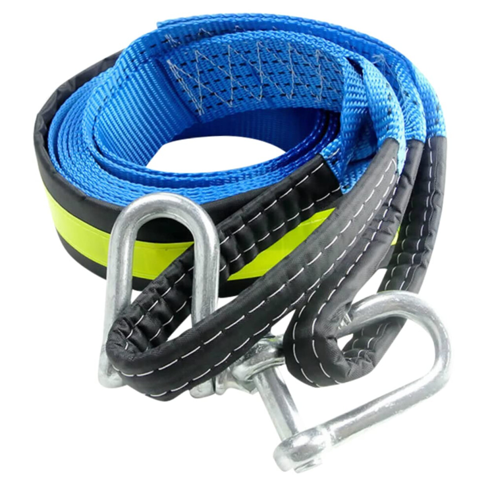 Tow Rope 1 Pc Sturdy Emergency Heavy Duty With Secure Hook Design For Off Road Towing And Automobile Use 9354506233150