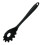 Pasta Server Silicone Handle Spaghetti Measure Spoon Noodle Colander Kitchen Gadget Tools Black 1
