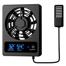 Aquarium Fan Battery-Powered Model A Fahrenheit Temperature Range Reptile Enclosure Ventilation Humidity Control Cooling
