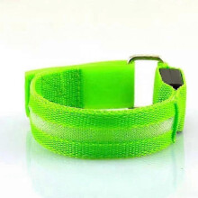(Green 1Pcs) 2/1Pcs Night Running Armband LED Light Outdoor Sports USB Rechargeable Safety Belt Arm Leg Warning Lamp For Safety Emergency