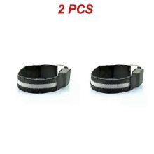 (White 2Pcs) 2/1Pcs Night Running Armband LED Light Outdoor Sports USB Rechargeable Safety Belt Arm Leg Warning Lamp For Safety Emergency