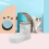Automatic Pet Water Dispenser Katzenfutterautomat 2 Hellgrau 11