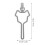 Dog Waste Bag Holder Pet Müllbeutel Clip ABS 1 2