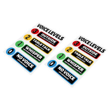 2Sets PVC Geräuschpegel Aufkleber Klassenzimmer Wasserdicht Deko