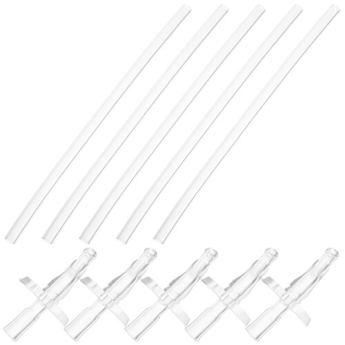 5 Sets Silikon Trinkhalme Flasche Waschbar Wasser 2
