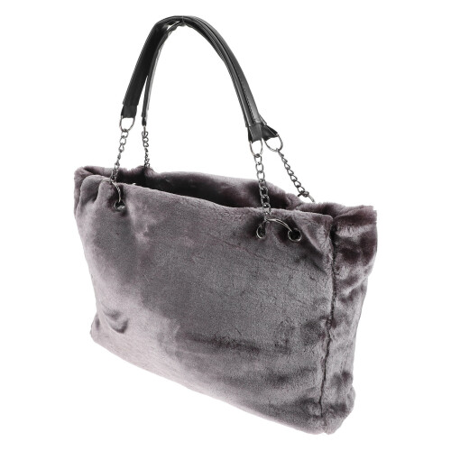 Tote Bag Plüsch Mit Kette Für Damen