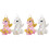 4 Einhorn Geburtstagskerzen Mit Halter 3