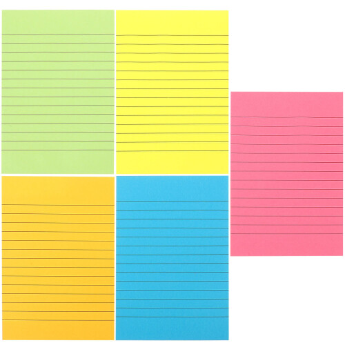 Notes Auto-Adhésives Couleurs Assorties Pour