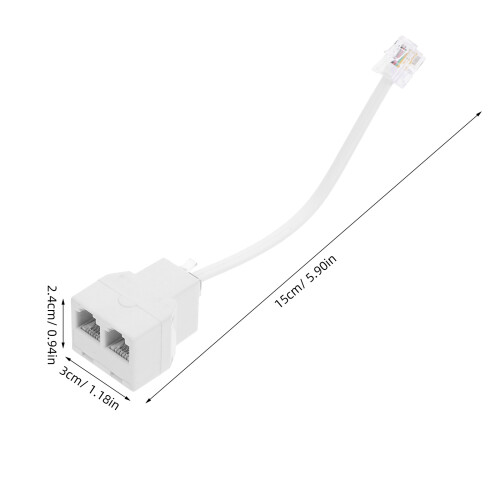 Telefonstecker Verteiler Weiß 1 1