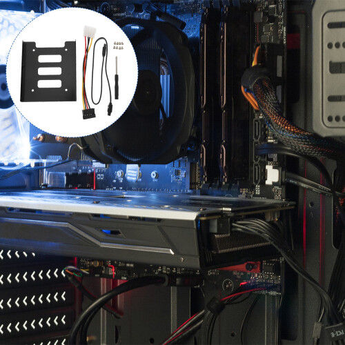 1 Set Halterung Metall Ssd Festplatte Stromkabel 1
