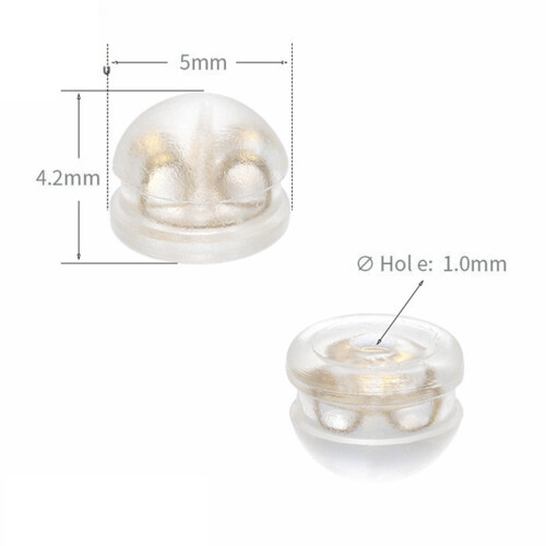 Stud Ohrstecker Kupfer Mit Silikon Ohrstift 2