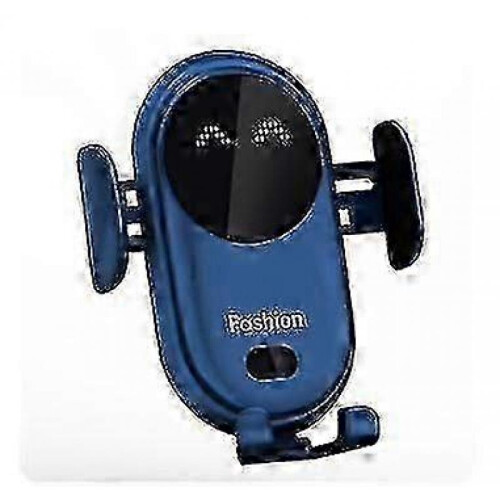 (Blue) Smart Car Wireless Charger Mobile Phone Holder Automatic Sensor Car Holder 1