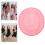 Fascinator Basis Sinamay Hoed Grote Roze 6