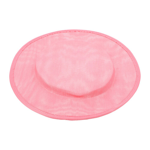 Fascinator Basis Sinamay Hoed Grote Roze 2