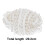 Grosgrain Lint Rand Stof Kralen Wit 2