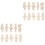 White 20 Stuks Harsmallen Kleine Beeldjes 5