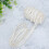 Grosgrain Lint Rand Stof Kralen Wit 8