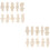 White 20 Stuks Harsmallen Kleine Beeldjes 8