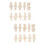 White 20 Stuks Harsmallen Kleine Beeldjes 9