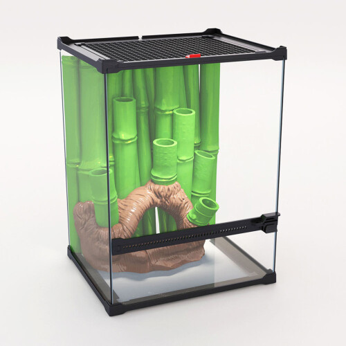 Bamboe Aquarium Achtergrond Decoratie Gemengde Kleuren 1 Pack 1