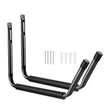 Kayak Storage Rack 2-Pack Iron Wall-Mount Garage Hook for Indoor Outdoor Use Surfboard and Canoe Hanger