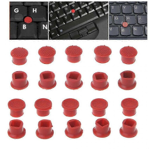 (2) 10Pcs Red Caps For Lenovo for IBM Thinkpad Mouse Laptop Pointer TrackPoint Cap 2