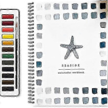 (D) Watercolor Workbook for Lex Including 12 Colors Set