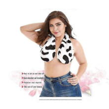 (L,A01)Towel Bra, Comfortable Casual Bra Hanging Neck Strapless Tube