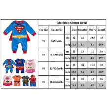 (12-18 M, Blue Long Sleeve) Infant Baby Boy Girl Superhero Romper Jumpsuit Superman Fancy Costume Party