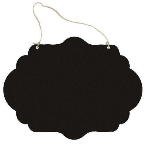 (F) Double Sided Mini Chalkboards Signs Hanging Chalkboard Small Blackboard