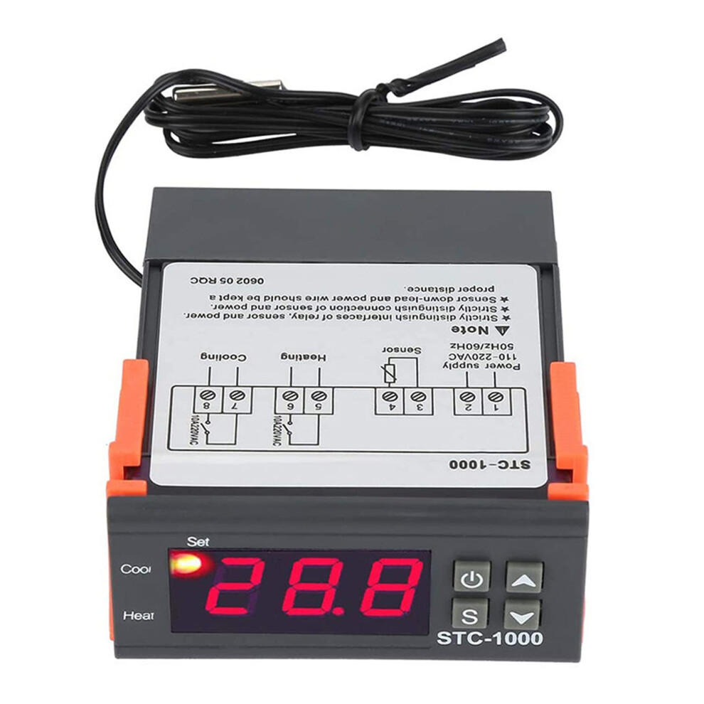 Digital Temperature Controller Lcd Thermostat Regulator Microcomputer With Display Screen For Incubators And Coolers 9393856285655