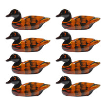 8 Ente Holz Essstäbchenhalter Set