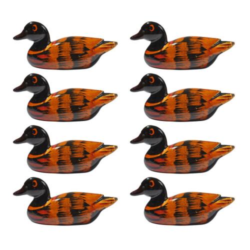 8 Ente Holz Essstäbchenhalter Set