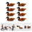 8 Ente Holz Essstäbchenhalter Set 5