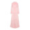 (pink) Lazy TV blanket hooded pullover flange lambswool double layer for warmth 3