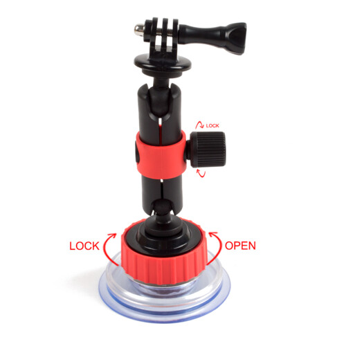 Action Camera Mount Mini Saugnapfhalterung 17,00x8,00x8,00cm 1