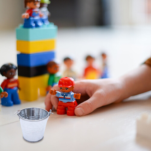 2 . Mini Eimer Aus Weißblech Für Süßigkeiten Und Blumentöpfe 2