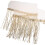 Sequinierte Fransige Spitze Polyester Garn Quasten Miss Flash Beige 5
