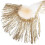 Sequinierte Fransige Spitze Polyester Garn Quasten Miss Flash Beige 6