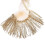 Sequinierte Fransige Spitze Polyester Garn Quasten Miss Flash Beige 7