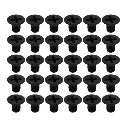 100Stück Abstandshalter Schraubenmuttern Nylon Schwarz